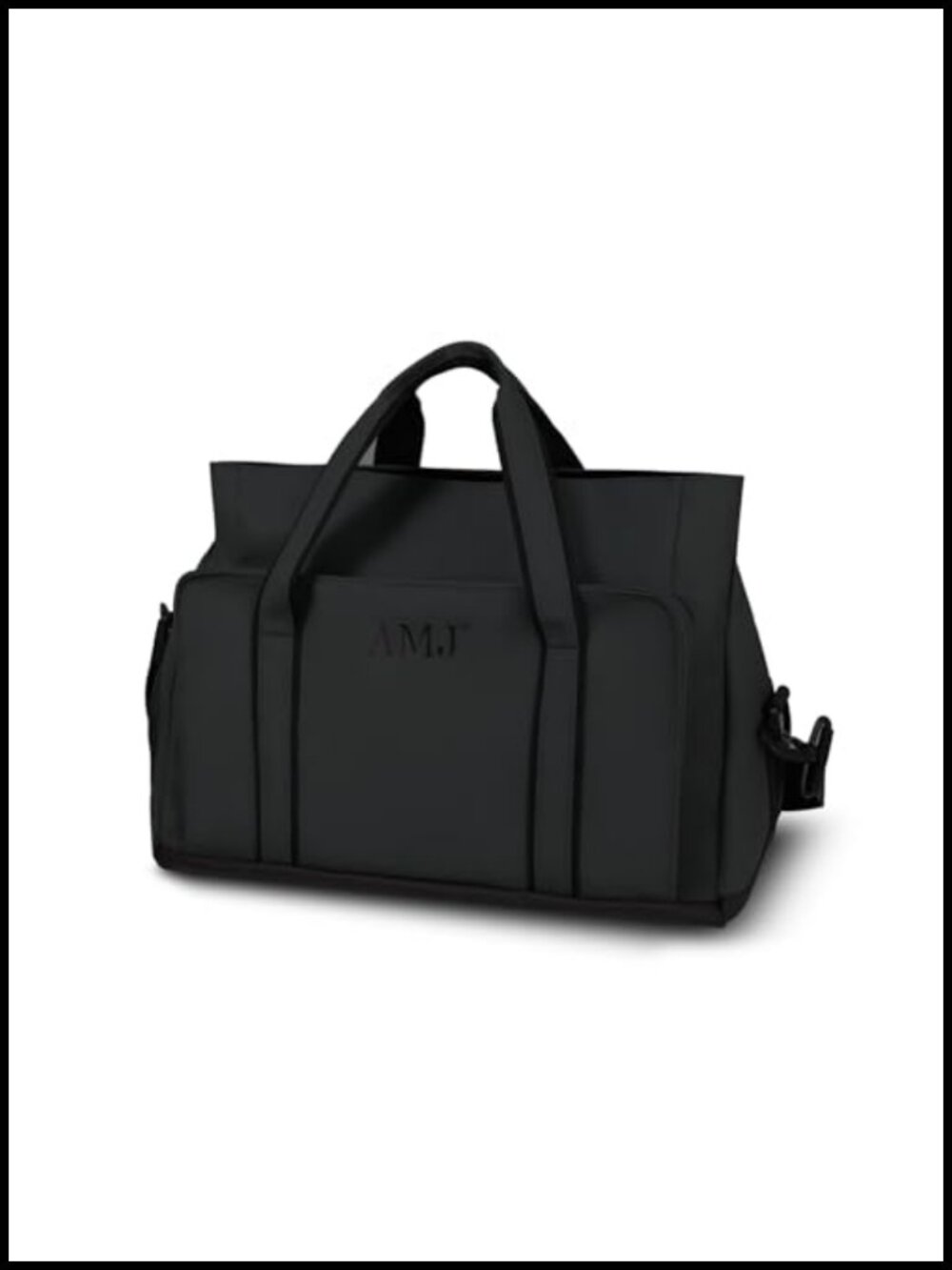 PU Leather Travel Duffel Gym Bag Detachable Strap Weekender